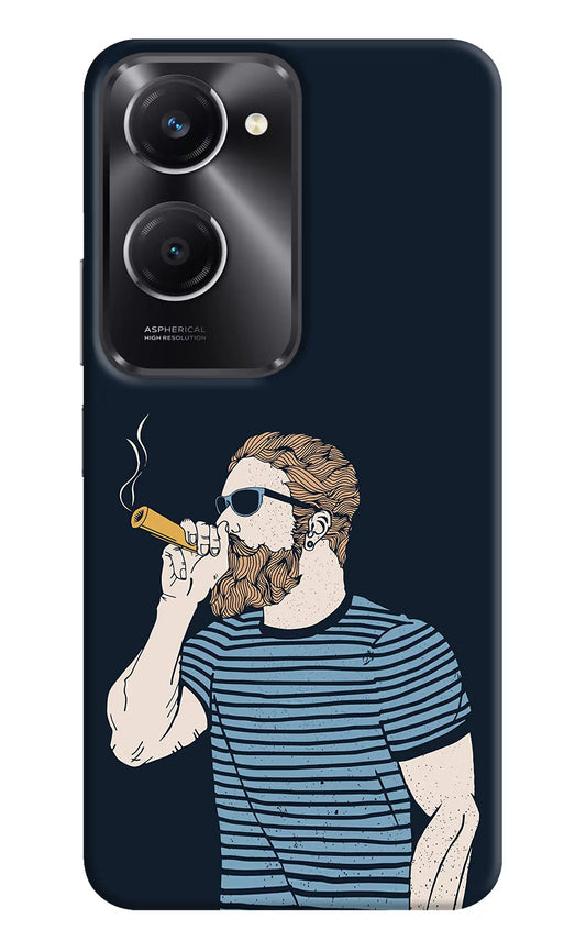 Smoking Vivo T3 Lite 5G Hard Case Back Cover by Casekaro