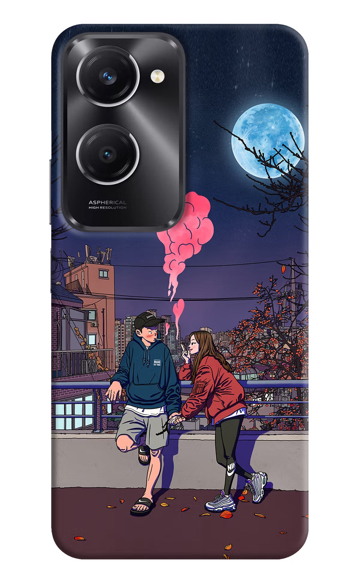 Chilling Couple Vivo T3 Lite 5G Hard Case Back Cover by Casekaro