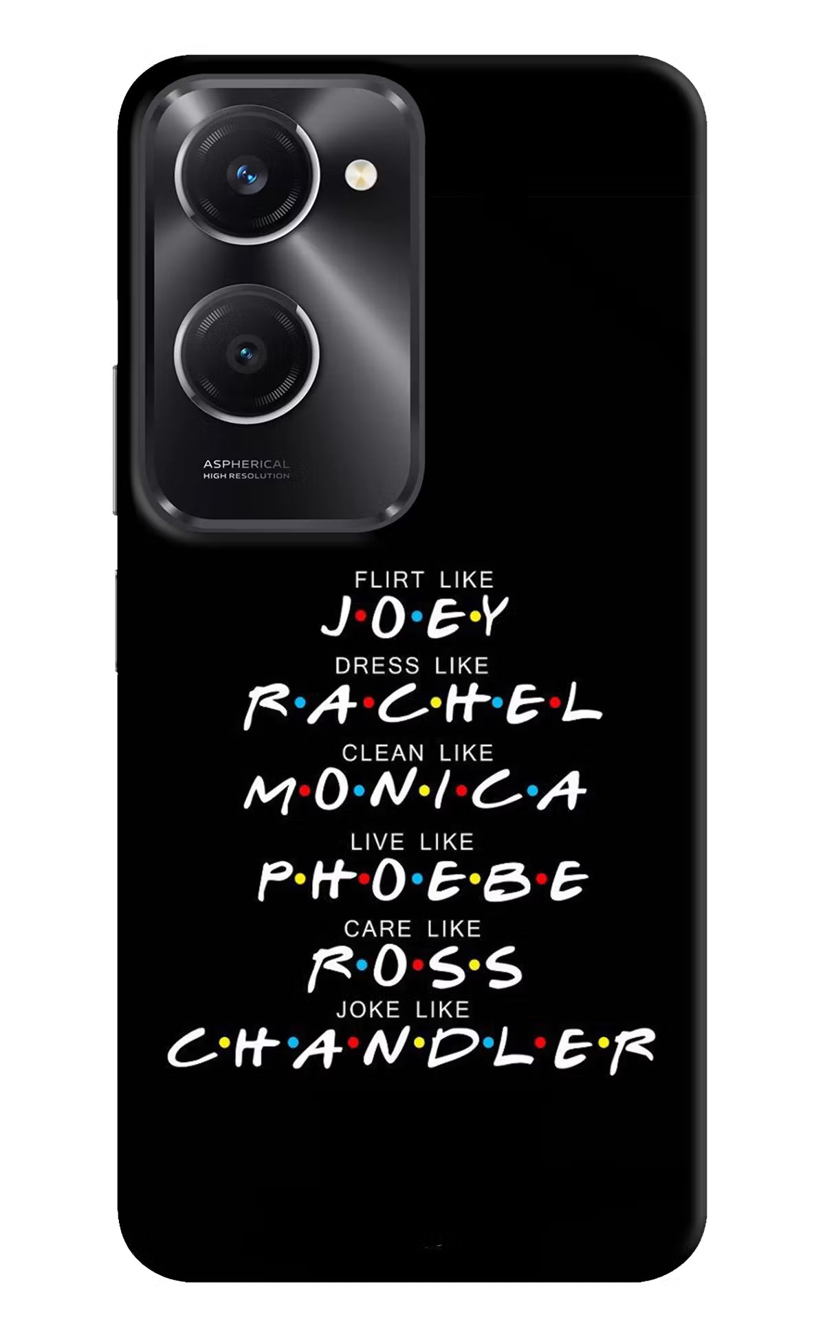 FRIENDS Character Vivo T3 Lite 5G Hard Case Back Cover by Casekaro