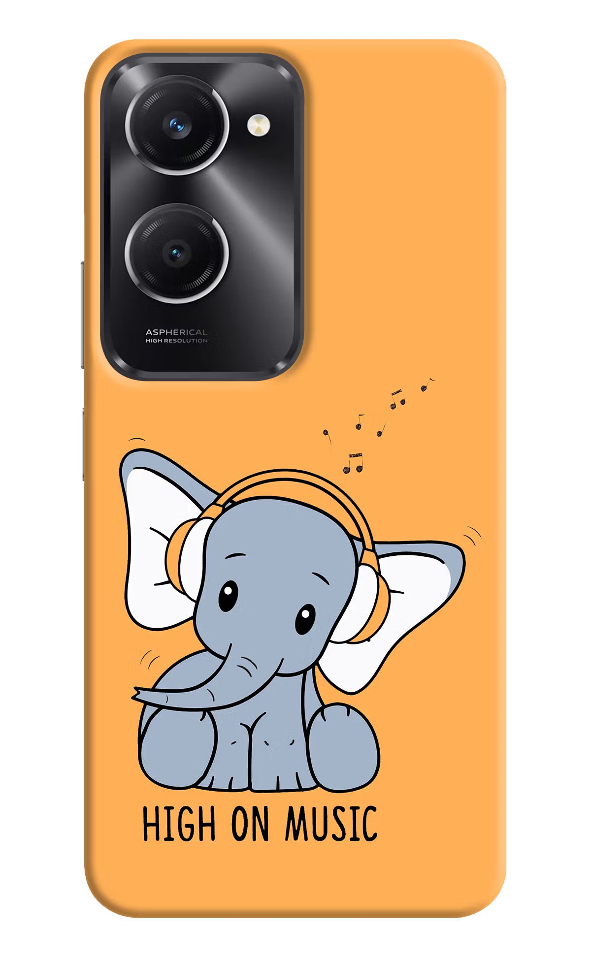 High On Music Vivo T3 Lite 5G Hard Case Back Cover by Casekaro