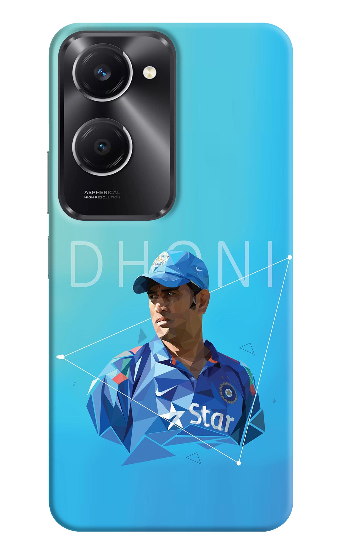 Dhoni Artwork Vivo T3 Lite 5G Back Cover