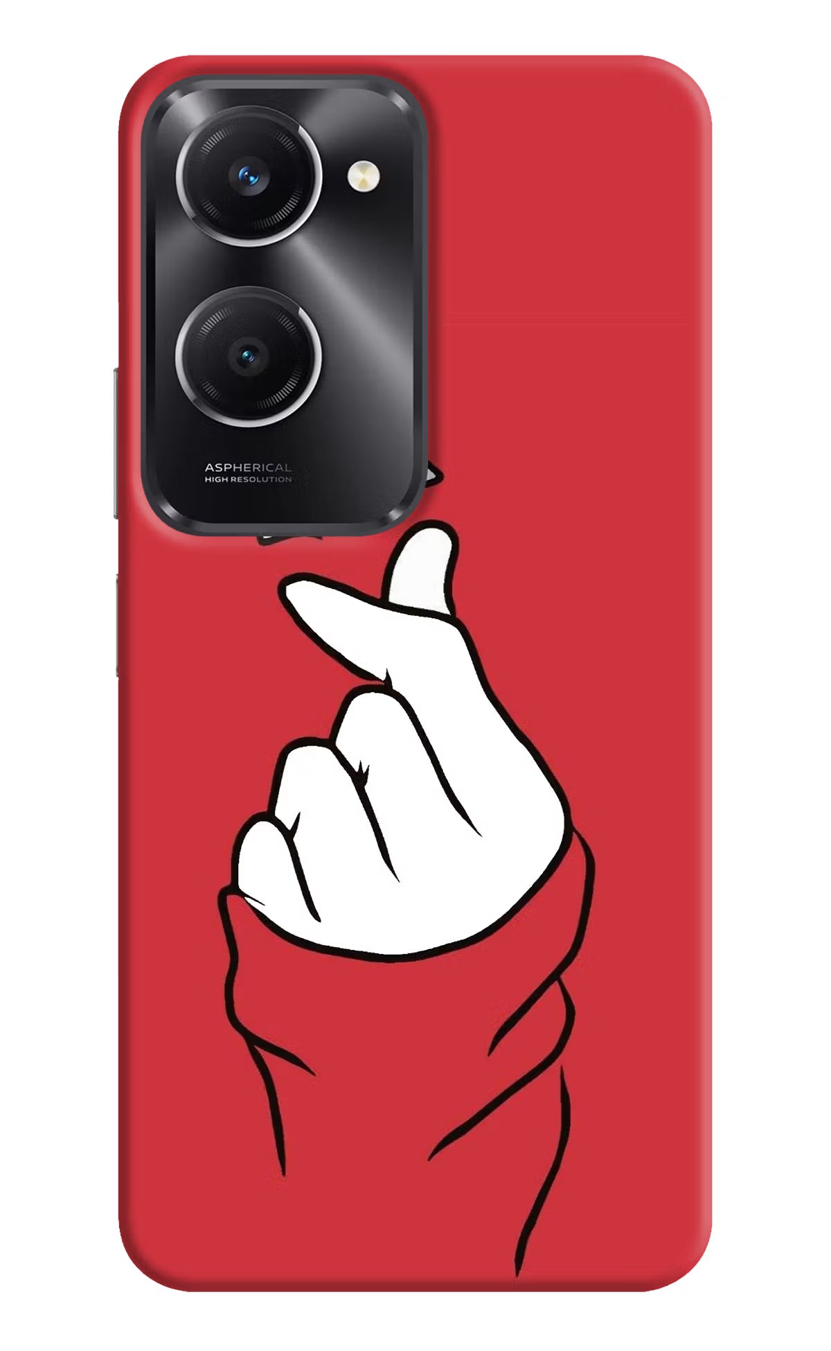 Korean Love Sign Vivo T3 Lite 5G Hard Case Back Cover by Casekaro