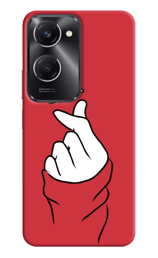 Korean Love Sign Vivo T3 Lite 5G Hard Case Back Cover by Casekaro