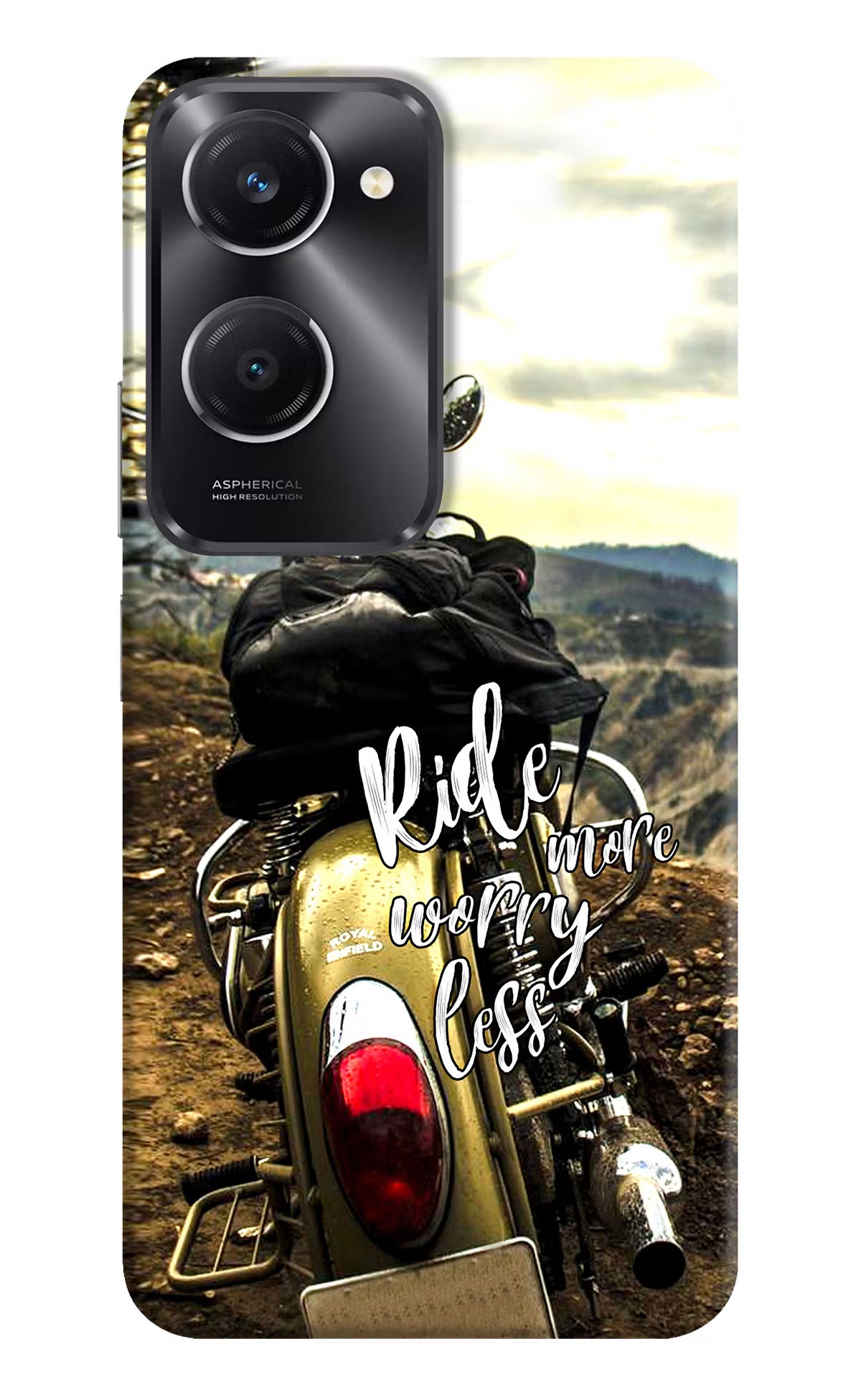 Ride More Worry Less Vivo T3 Lite 5G Hard Case Back Cover by Casekaro