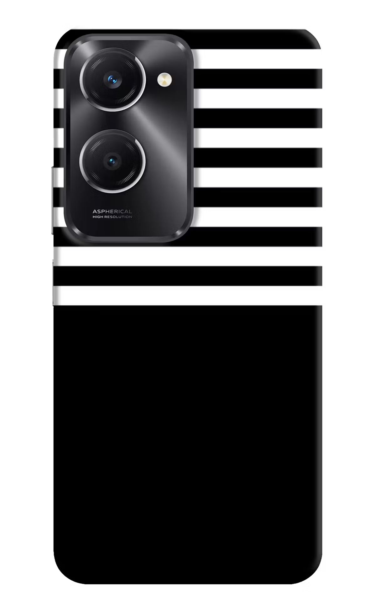 Black and White Print Vivo T3 Lite 5G Hard Case Back Cover by Casekaro