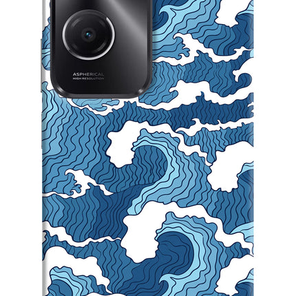 Blue Waves Vivo T3 Lite 5G Hard Case Back Cover by Casekaro