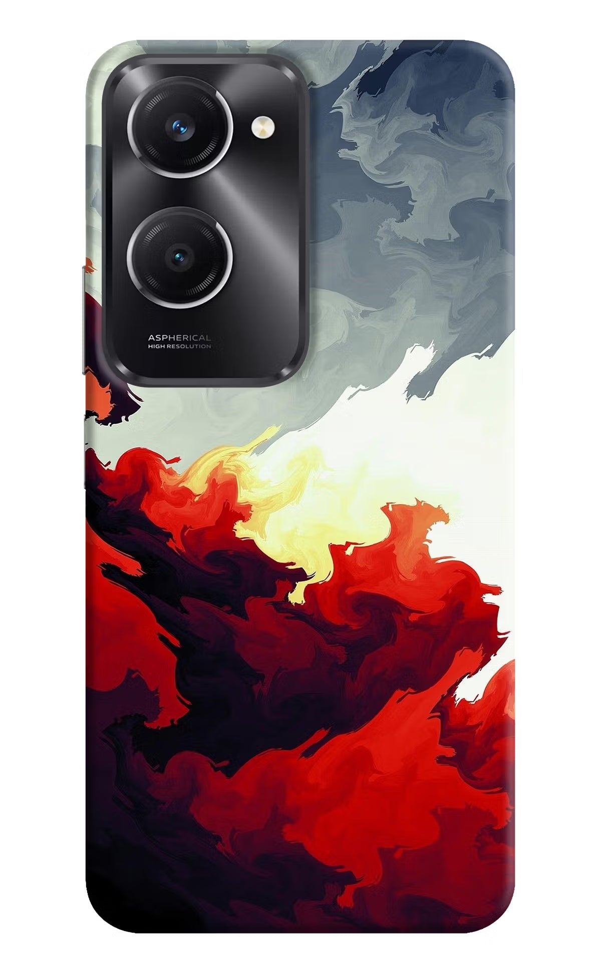 Fire Cloud Vivo T3 Lite 5G Hard Case Back Cover by Casekaro