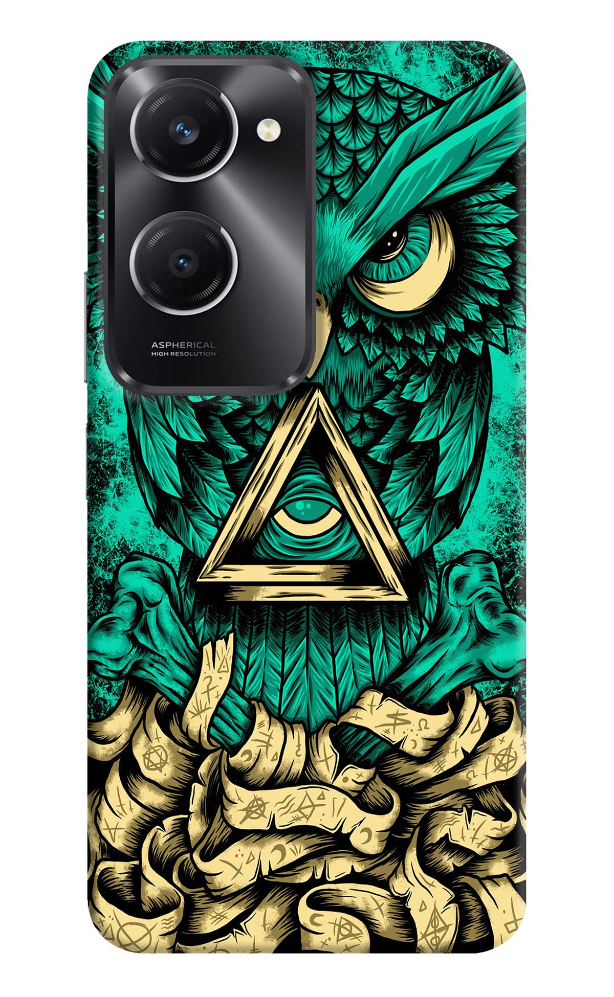 Green Owl Vivo T3 Lite 5G Hard Case Back Cover by Casekaro