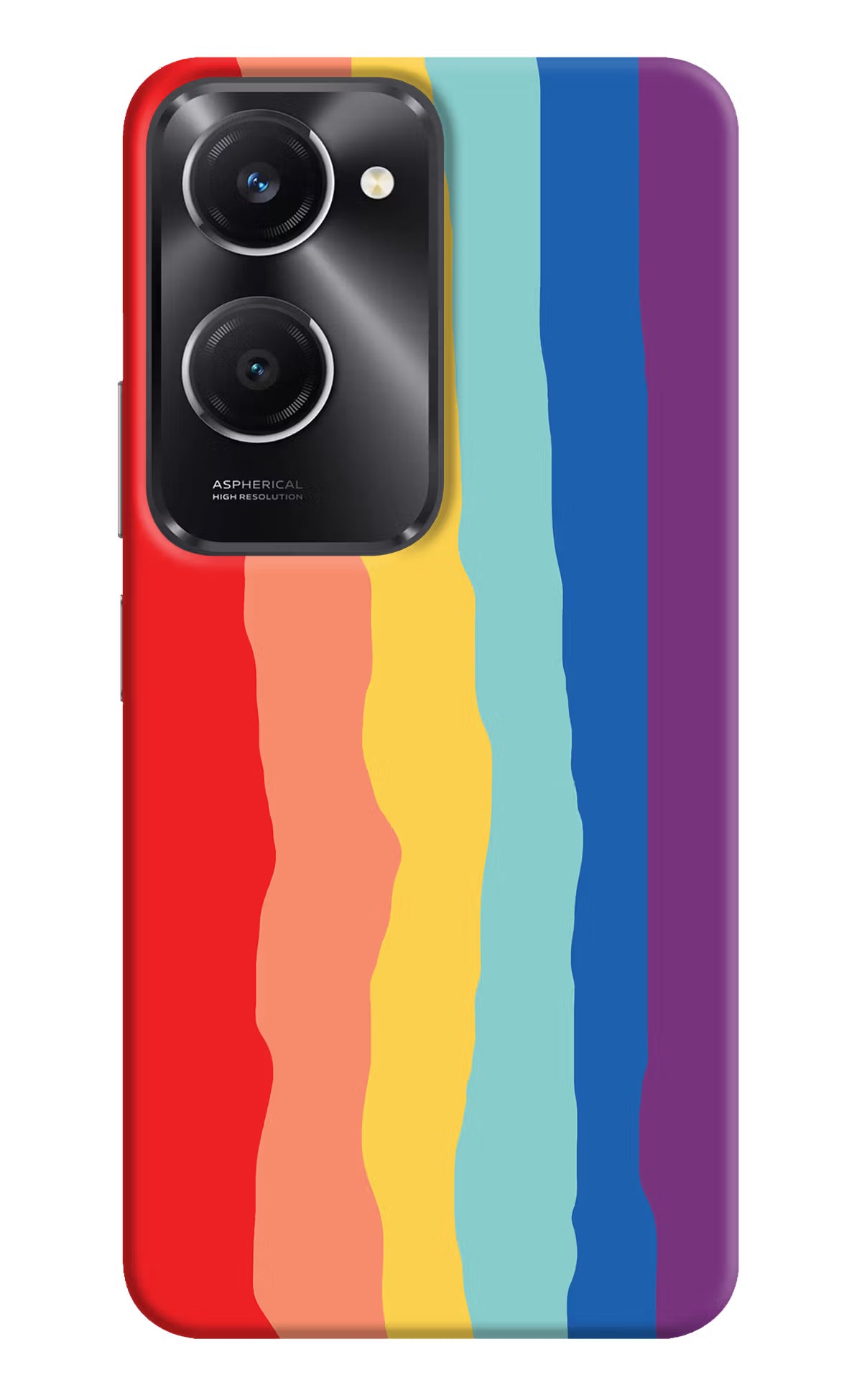 Rainbow Vivo T3 Lite 5G Hard Case Back Cover by Casekaro