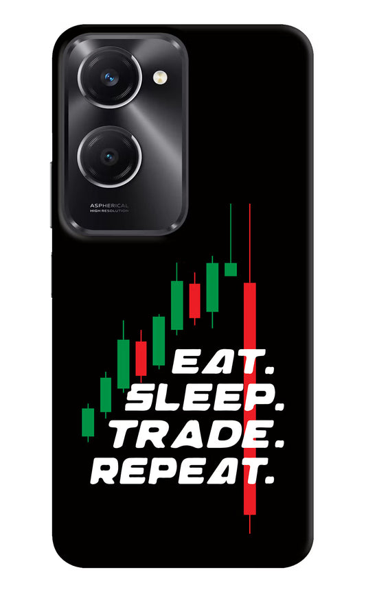 Eat Sleep Trade Repeat Vivo T3 Lite 5G Hard Case Back Cover by Casekaro