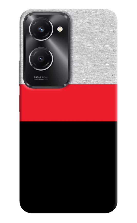 Tri Color Pattern Vivo T3 Lite 5G Hard Case Back Cover by Casekaro