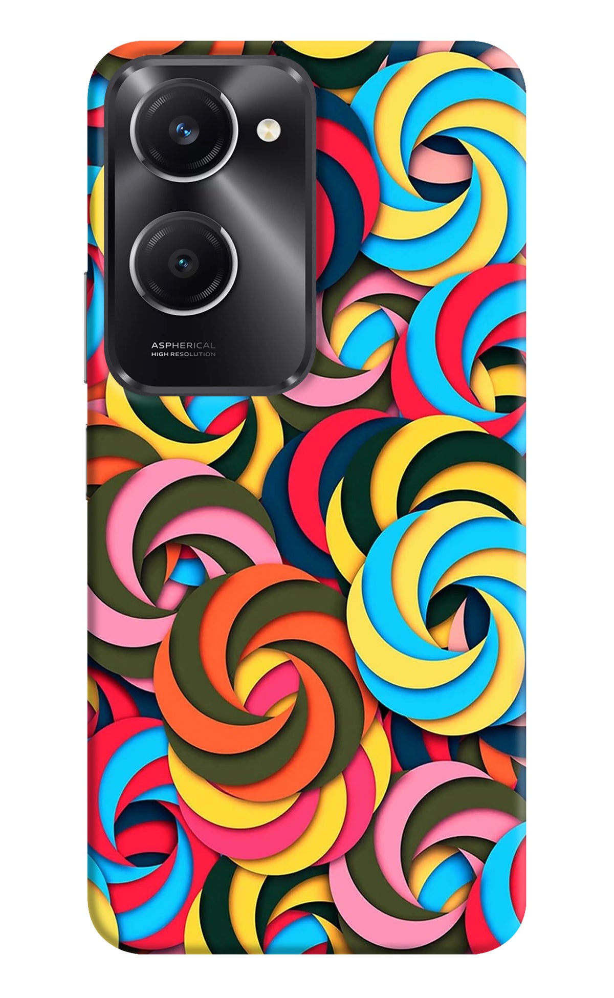 Spiral Pattern Vivo T3 Lite 5G Back Cover