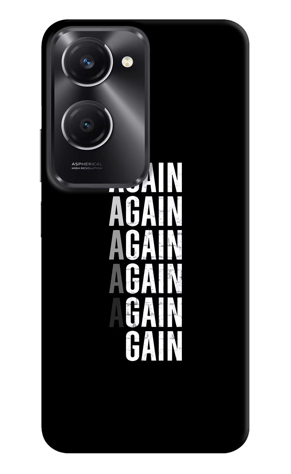 Again Again Gain Vivo T3 Lite 5G Hard Case Back Cover by Casekaro