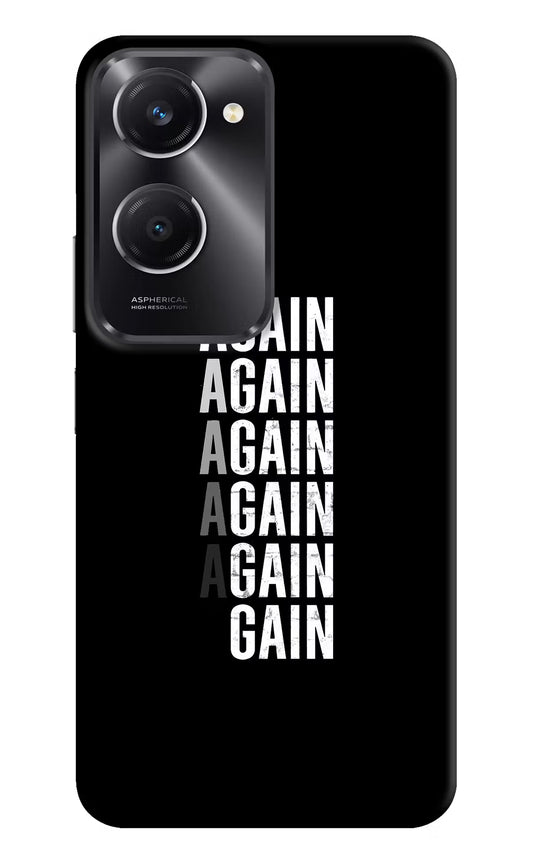Again Again Gain Vivo T3 Lite 5G Hard Case Back Cover by Casekaro