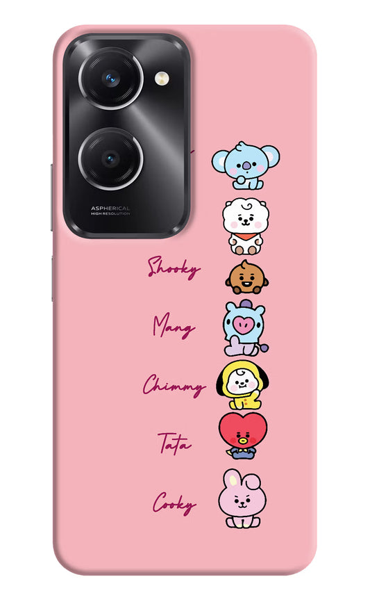 BTS names Vivo T3 Lite 5G Hard Case Back Cover by Casekaro