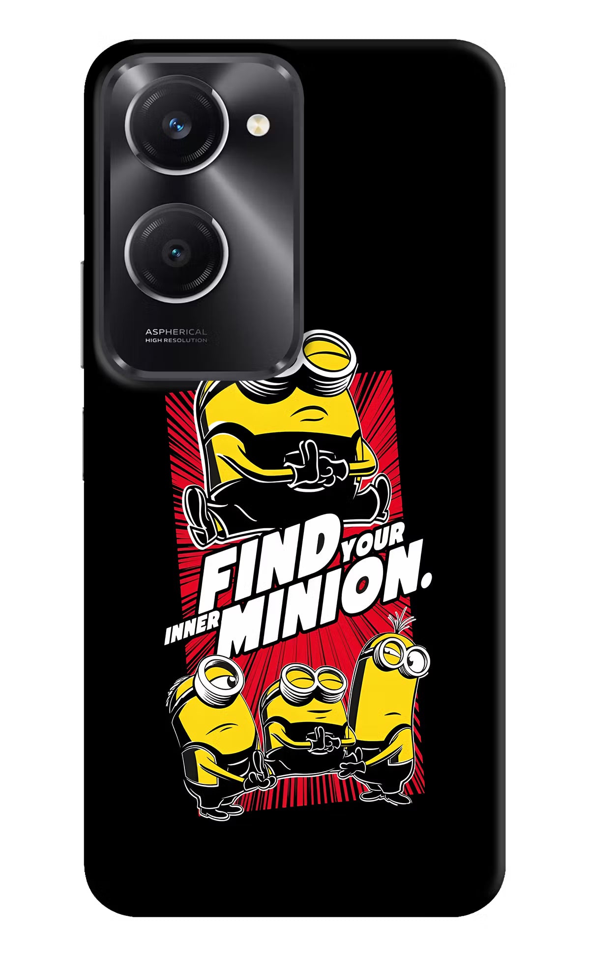 Find your inner Minion Vivo T3 Lite 5G Hard Case Back Cover by Casekaro