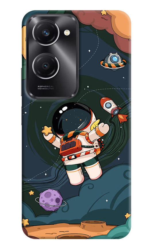 Cartoon Astronaut Vivo T3 Lite 5G Hard Case Back Cover by Casekaro