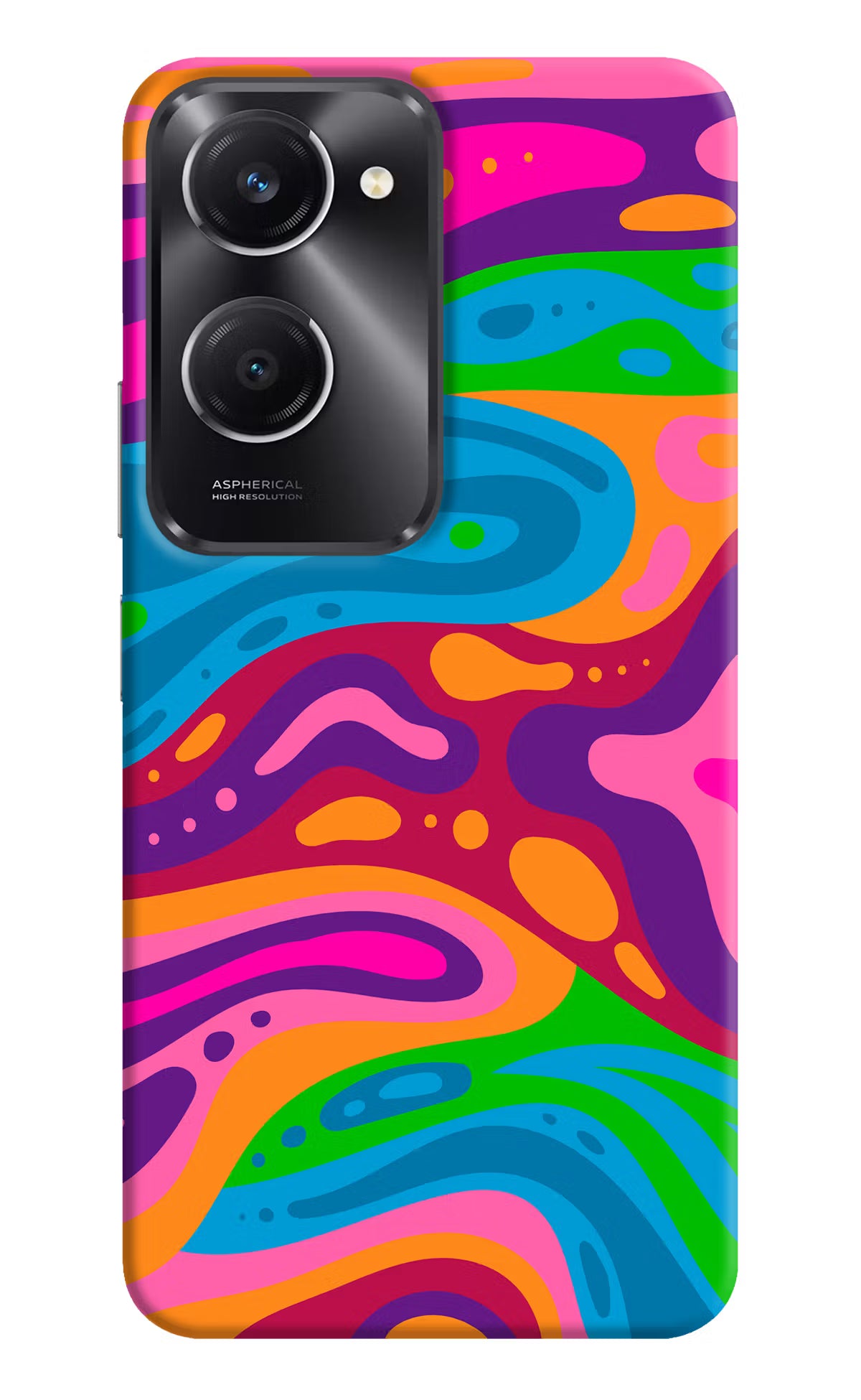 Trippy Pattern Vivo T3 Lite 5G Hard Case Back Cover by Casekaro