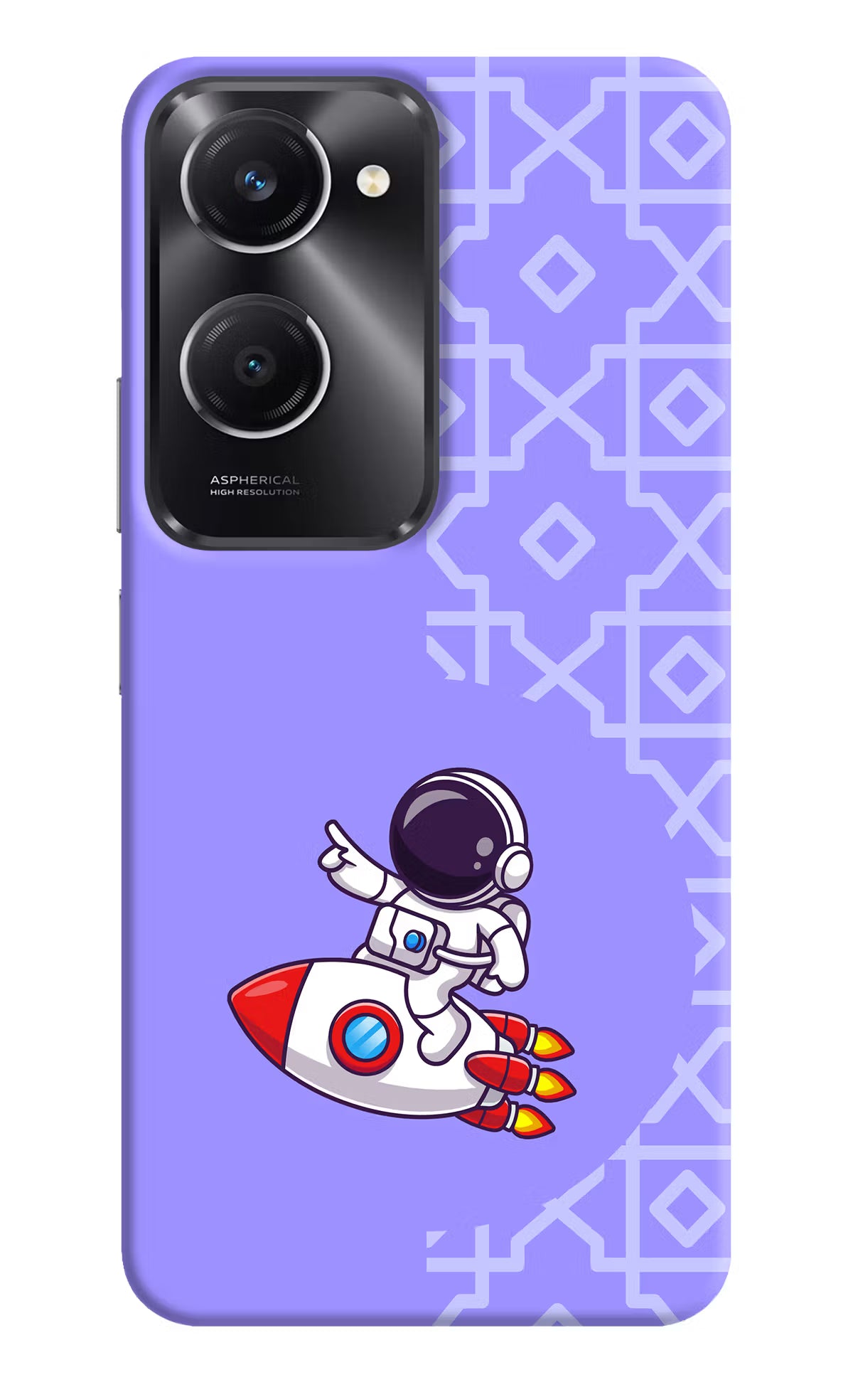 Cute Astronaut Vivo T3 Lite 5G Hard Case Back Cover by Casekaro