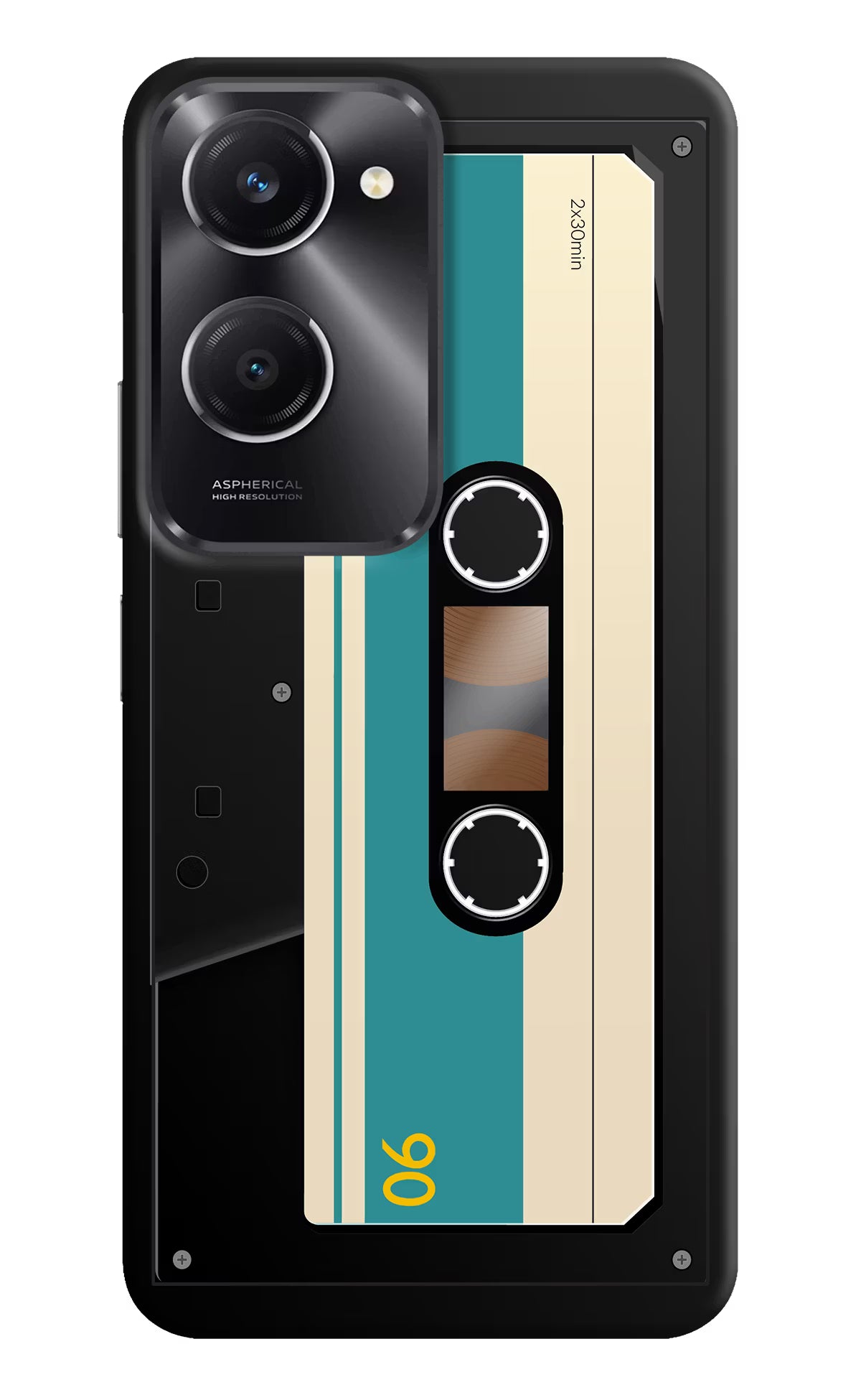Cassette Vivo T3 Lite 5G Hard Case Back Cover by Casekaro