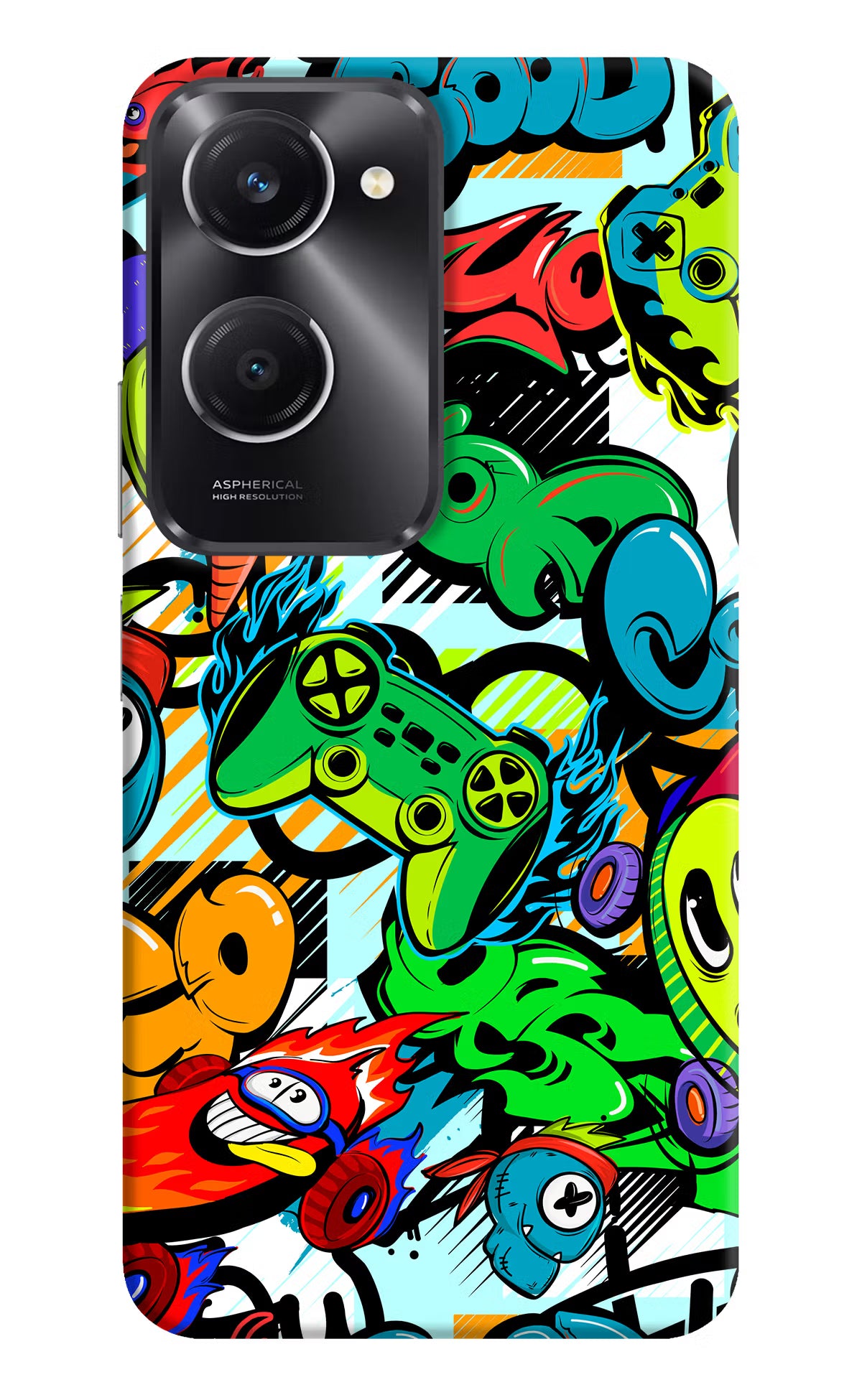 Game Doodle Vivo T3 Lite 5G Hard Case Back Cover by Casekaro
