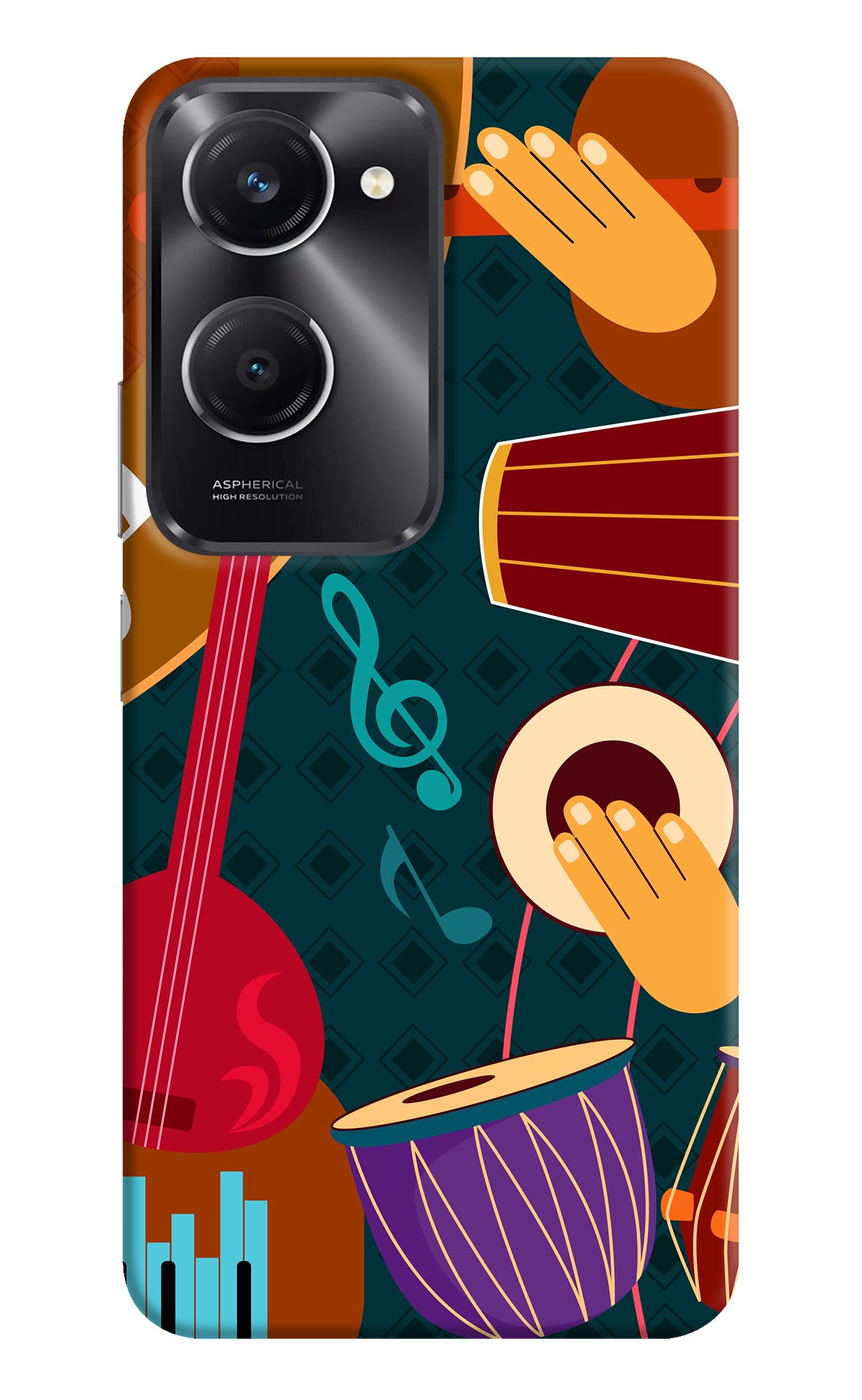 Music Instrument Vivo T3 Lite 5G Back Cover