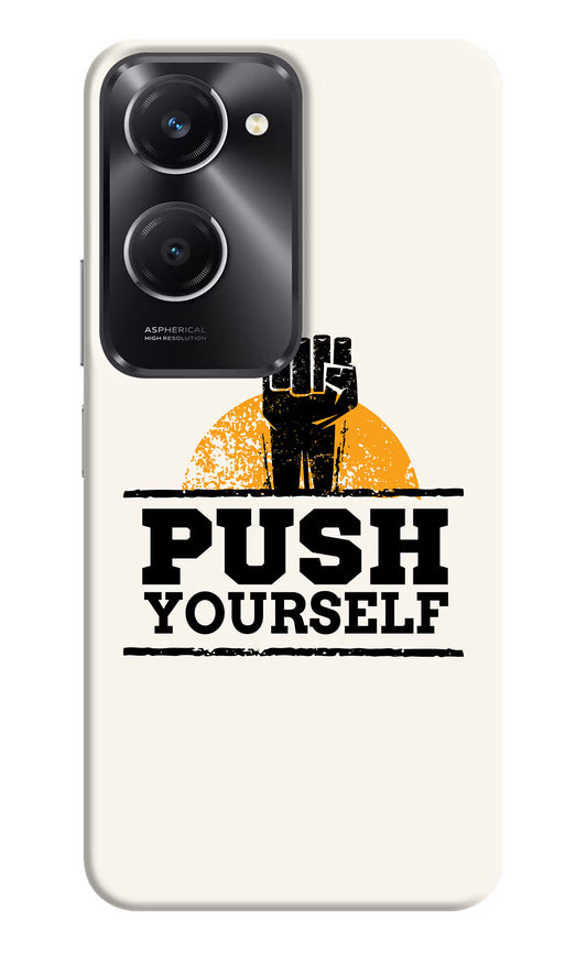 Push Yourself Vivo T3 Lite 5G Hard Case Back Cover by Casekaro