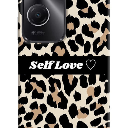 Leopard Print Self Love Vivo T3 Lite 5G Hard Case Back Cover by Casekaro