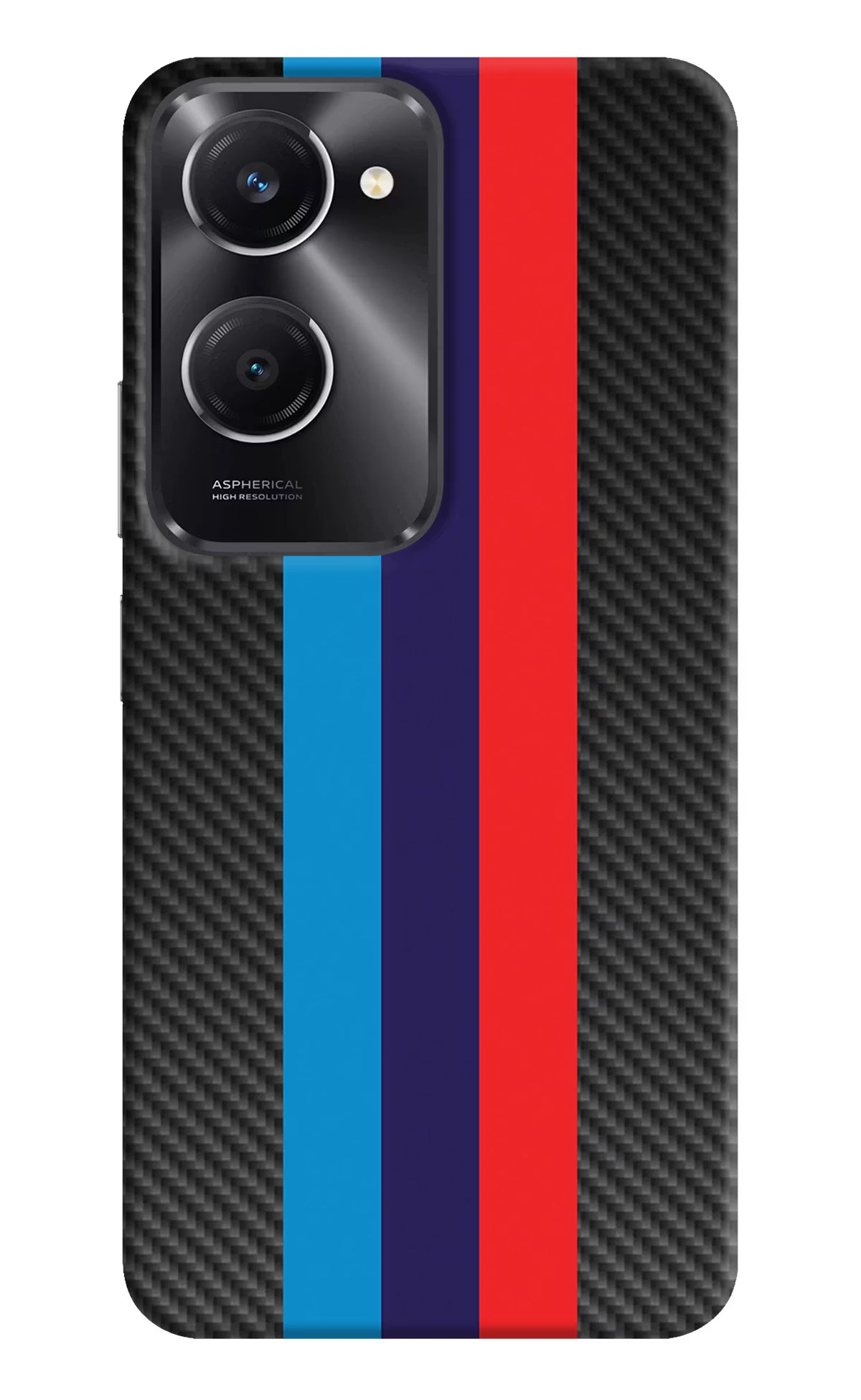 BMW Stripes Pattern Vivo T3 Lite 5G Hard Case Back Cover by Casekaro