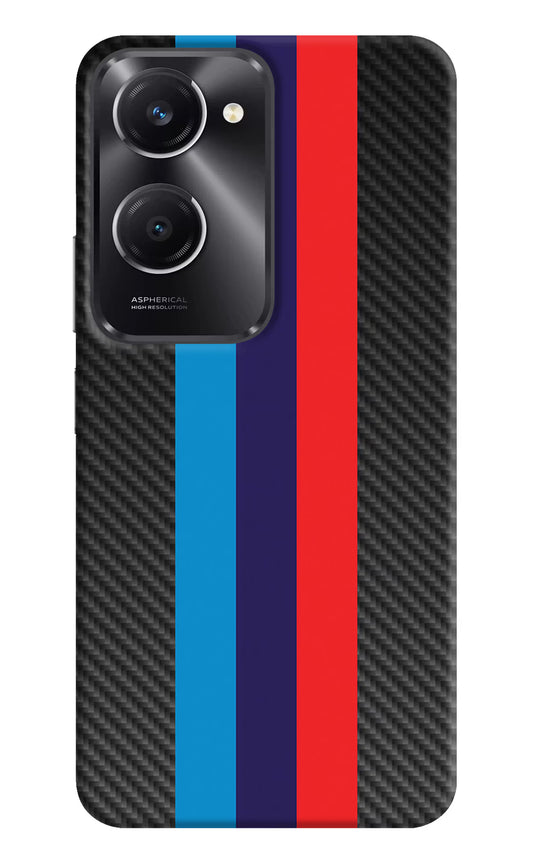 BMW Stripes Pattern Vivo T3 Lite 5G Hard Case Back Cover by Casekaro