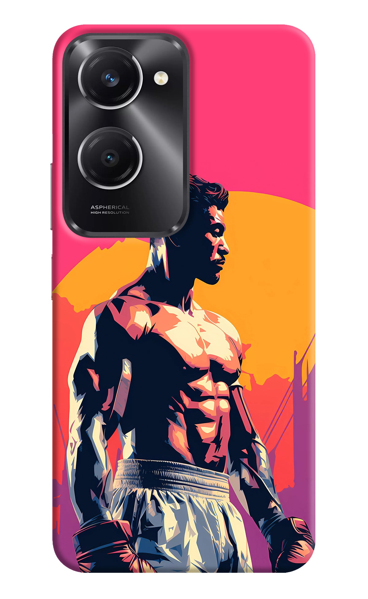 Sunset Warrior (AI Generated) Vivo T3 Lite 5G Back Cover