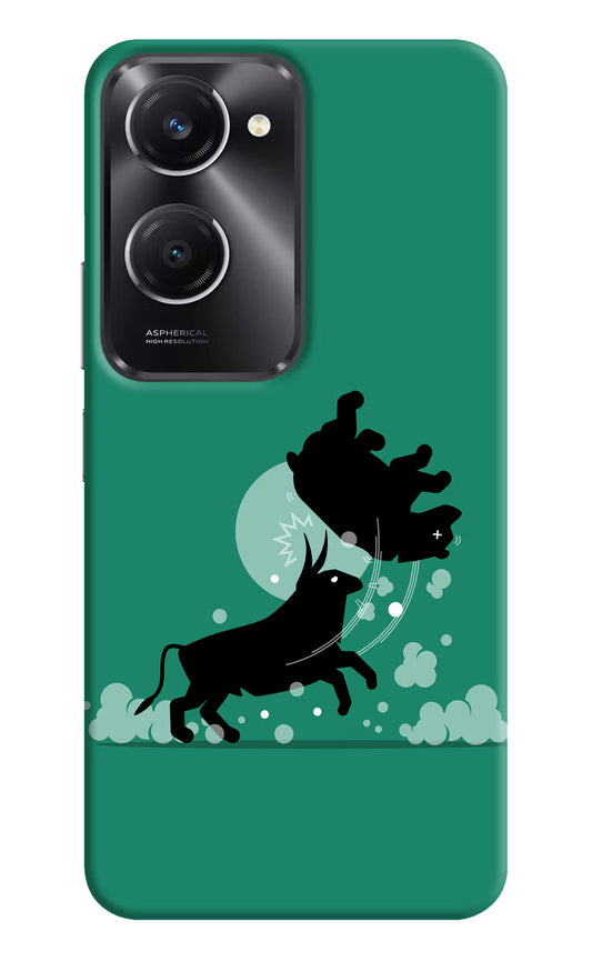 Bull Conqueror Vivo T3 Lite 5G Hard Case Back Cover by Casekaro