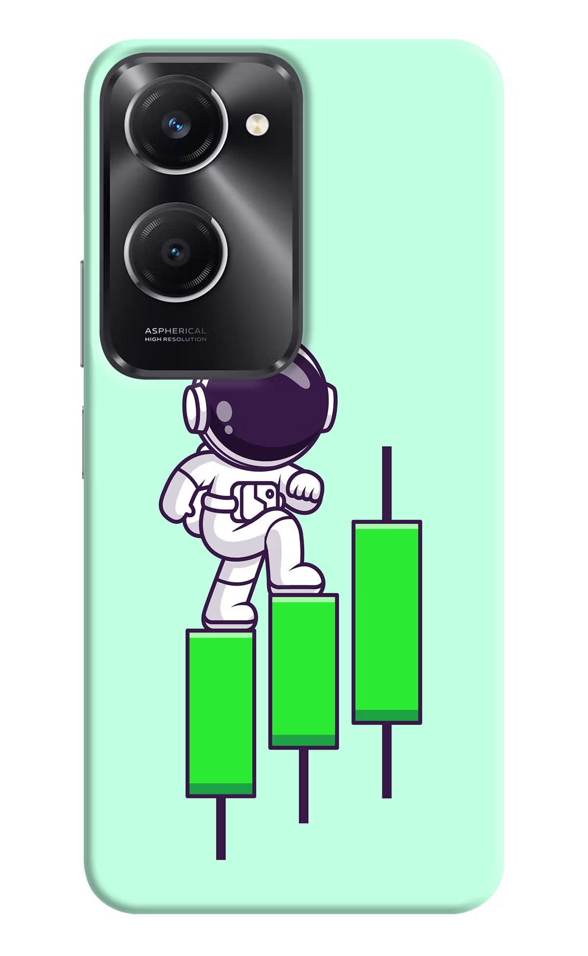 Astronaut Trader Vivo T3 Lite 5G Hard Case Back Cover by Casekaro