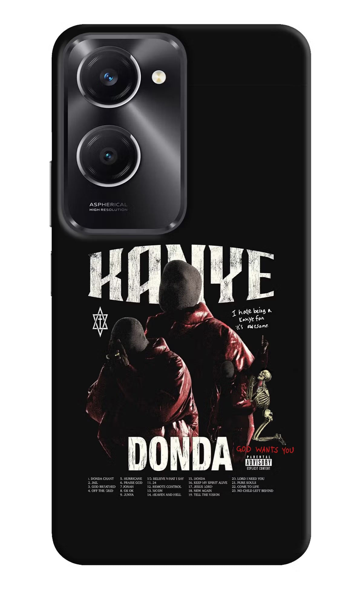 Donda Kanye West Vivo T3 Lite 5G Hard Case Back Cover by Casekaro