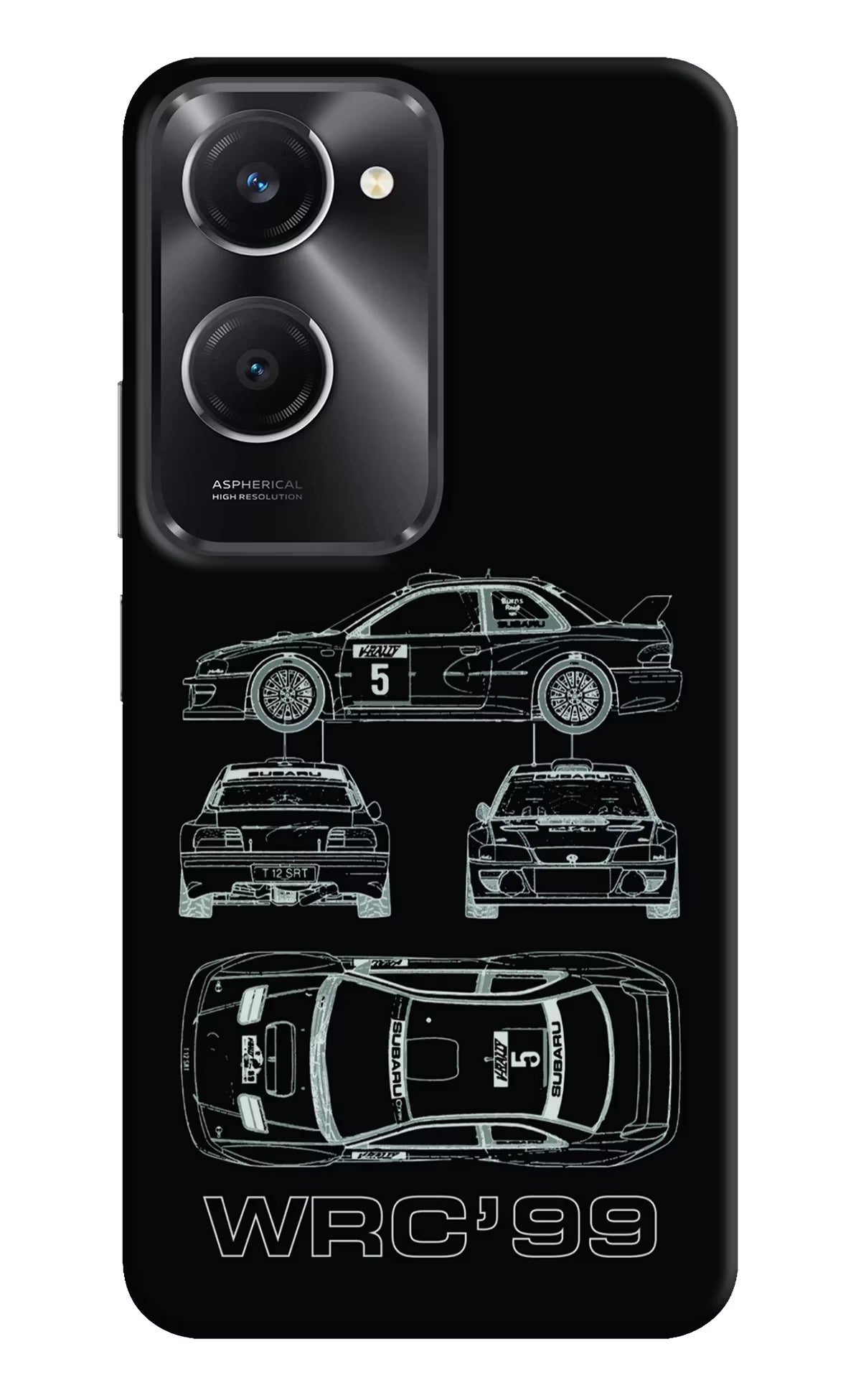 WRC'99 Vivo T3 Lite 5G Hard Case Back Cover by Casekaro