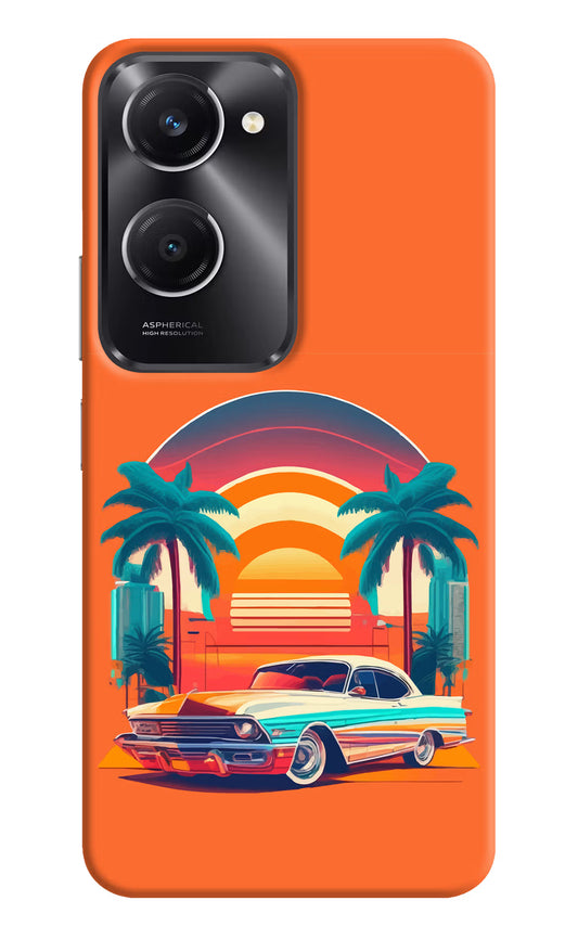 Palm Drive 80s Vivo T3 Lite 5G Hard Case Back Cover by Casekaro