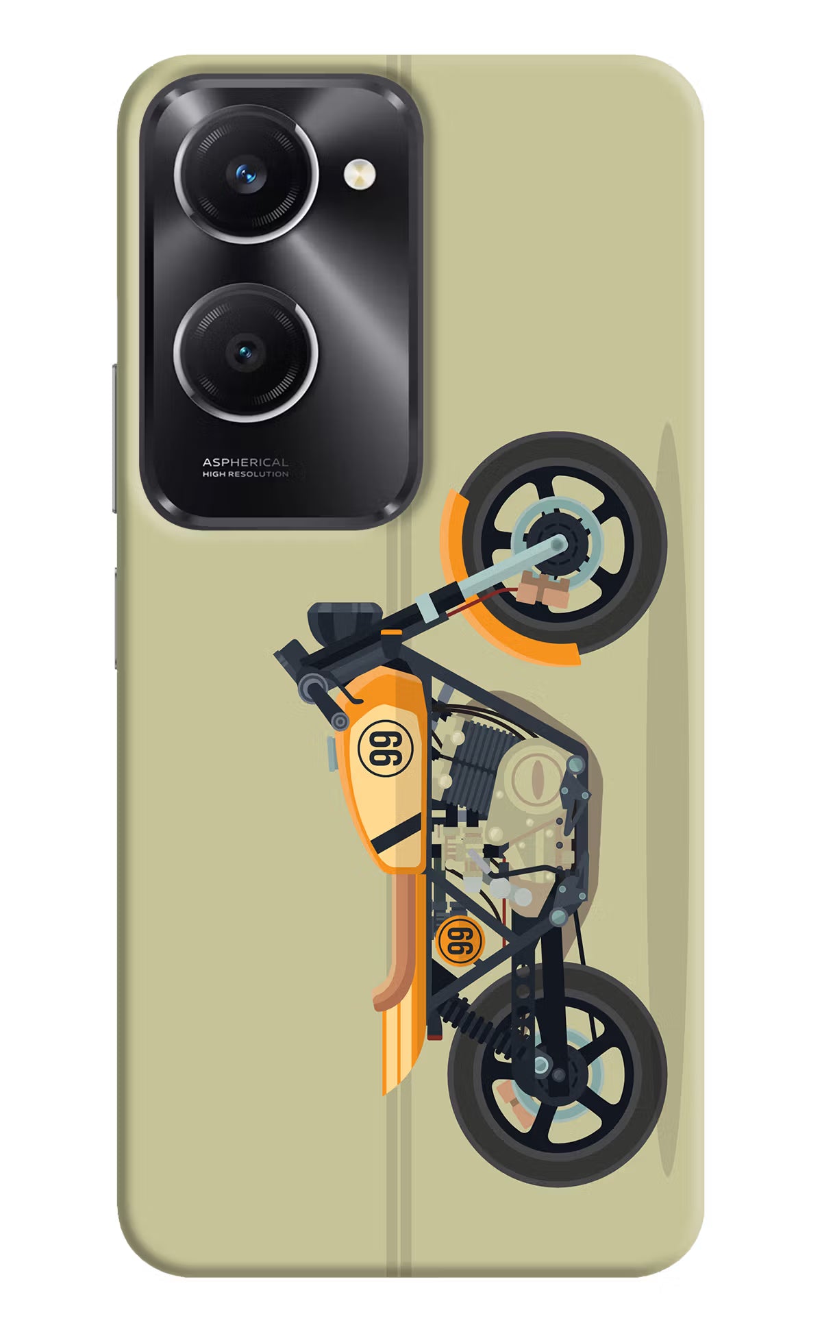 Vertical Speedster Vivo T3 Lite 5G Hard Case Back Cover by Casekaro