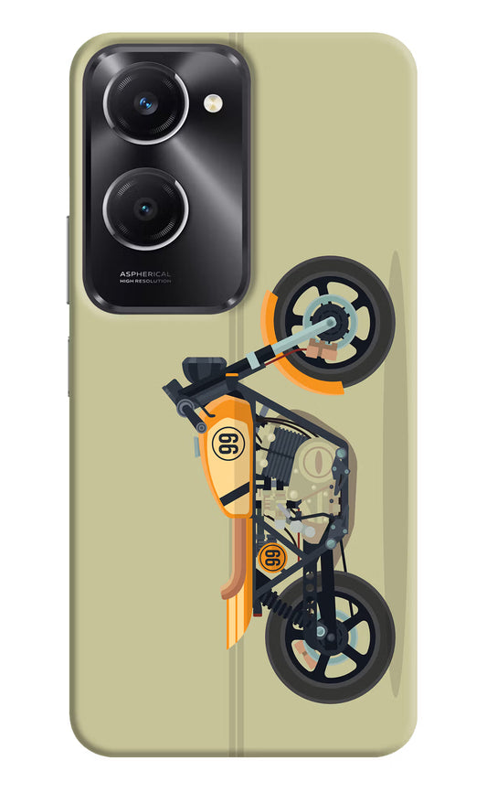 Vertical Speedster Vivo T3 Lite 5G Hard Case Back Cover by Casekaro