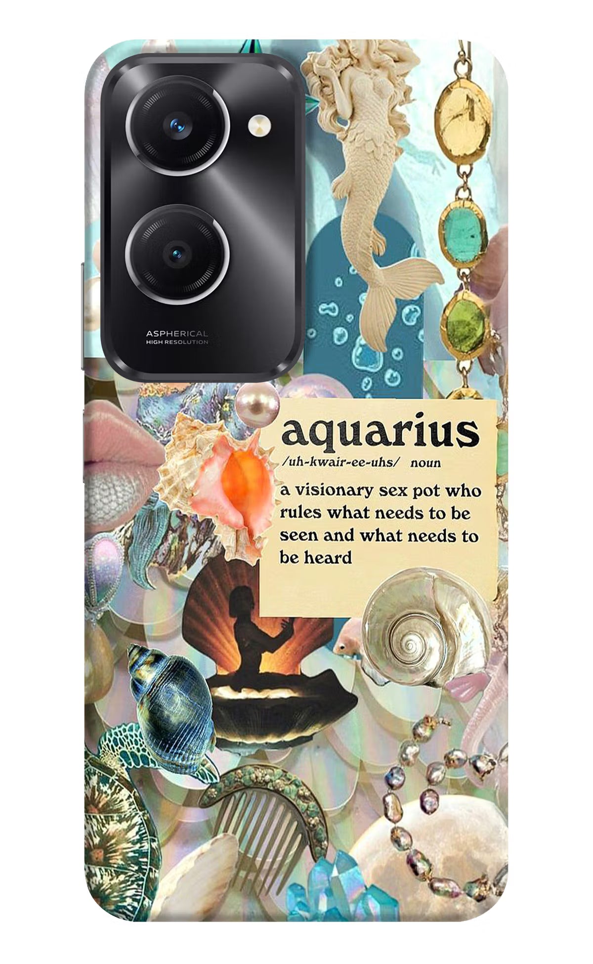Aquarius Zodiac Vivo T3 Lite 5G Hard Case Back Cover by Casekaro