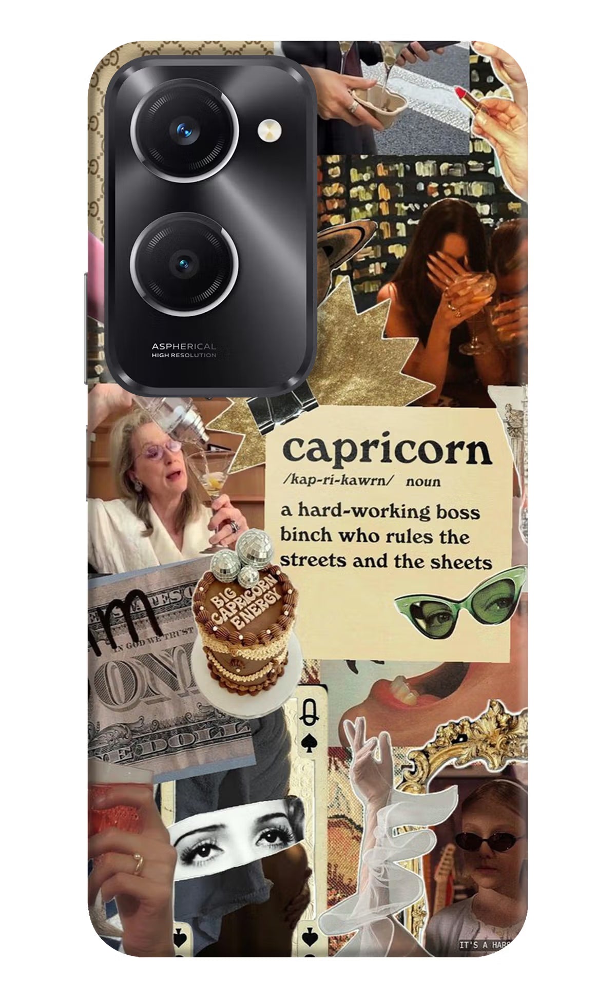 Capricorn Zodiac Vivo T3 Lite 5G Hard Case Back Cover by Casekaro