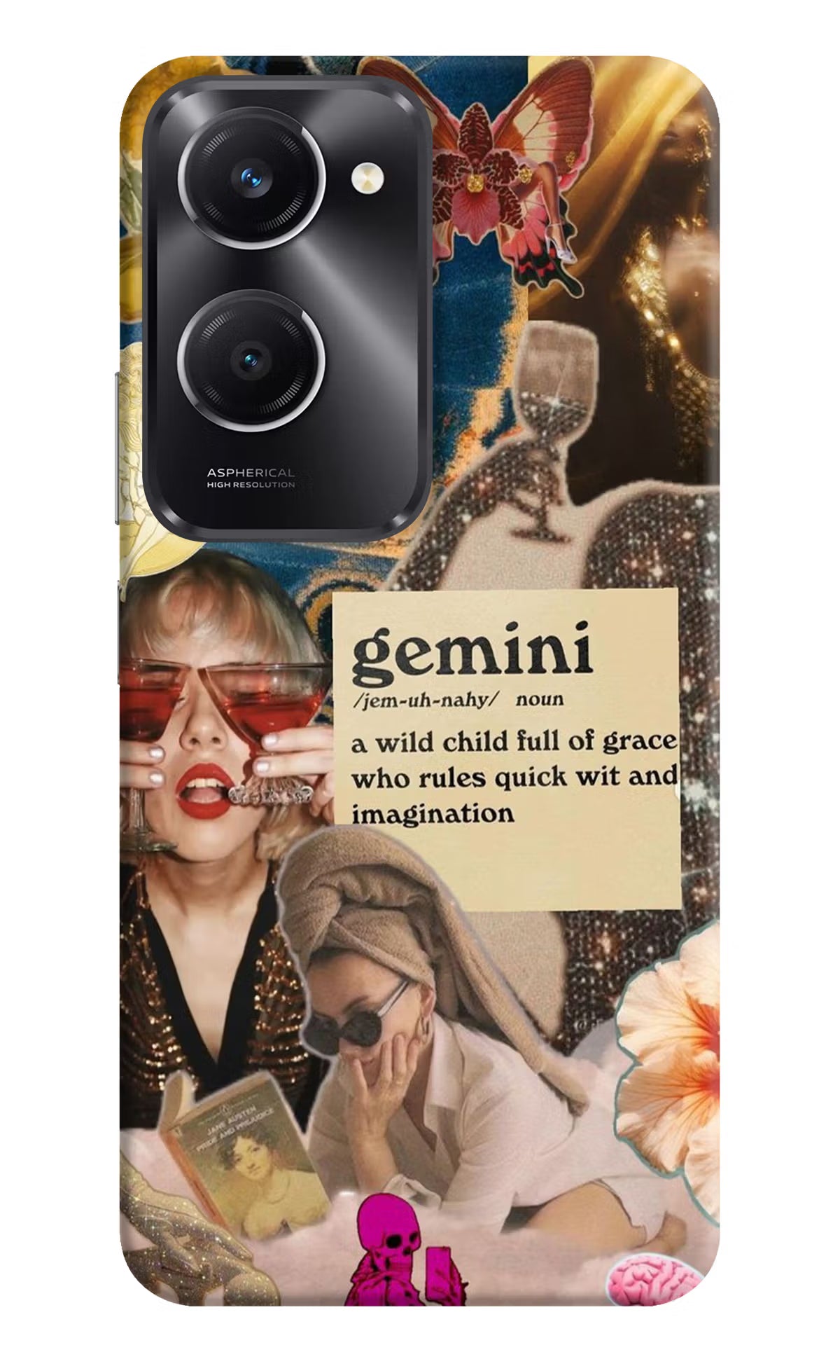 Gemini Zodiac Vivo T3 Lite 5G Hard Case Back Cover by Casekaro