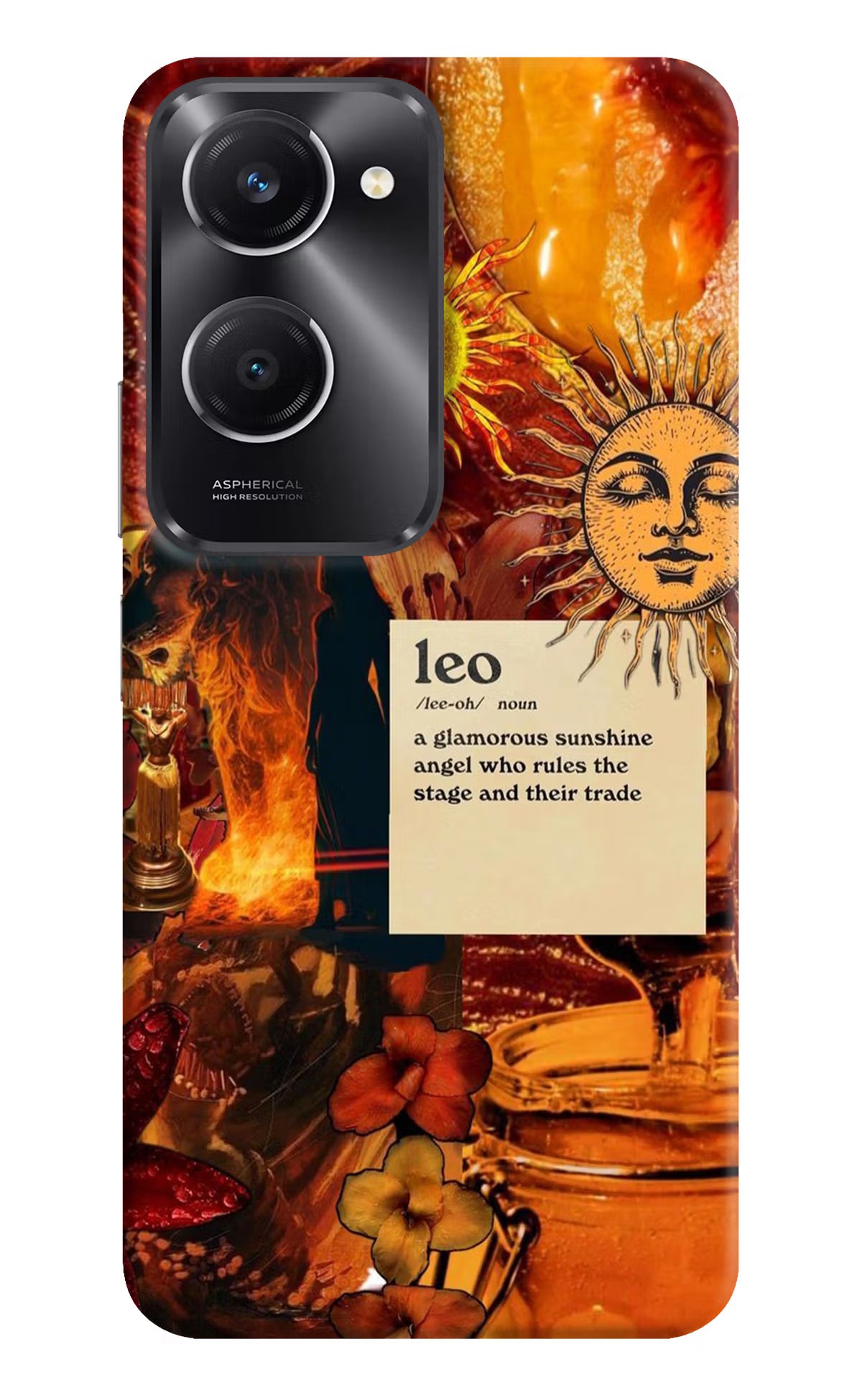 Leo Zodiac Vivo T3 Lite 5G Hard Case Back Cover by Casekaro