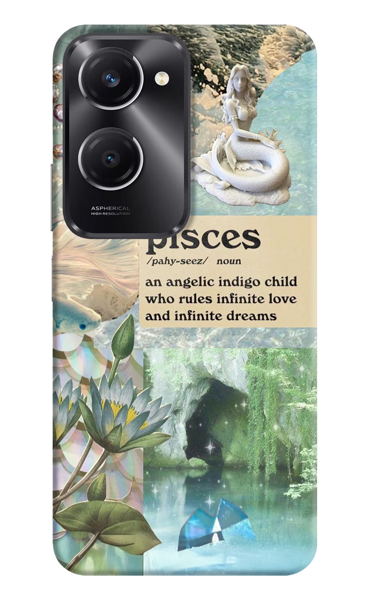 Pisces Zodiac Vivo T3 Lite 5G Hard Case Back Cover by Casekaro