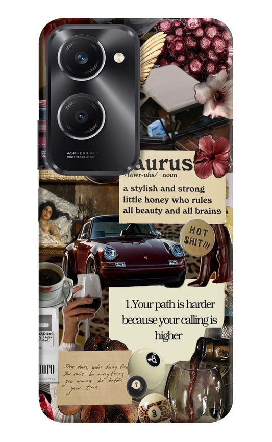 Taurus Zodiac Vivo T3 Lite 5G Hard Case Back Cover by Casekaro