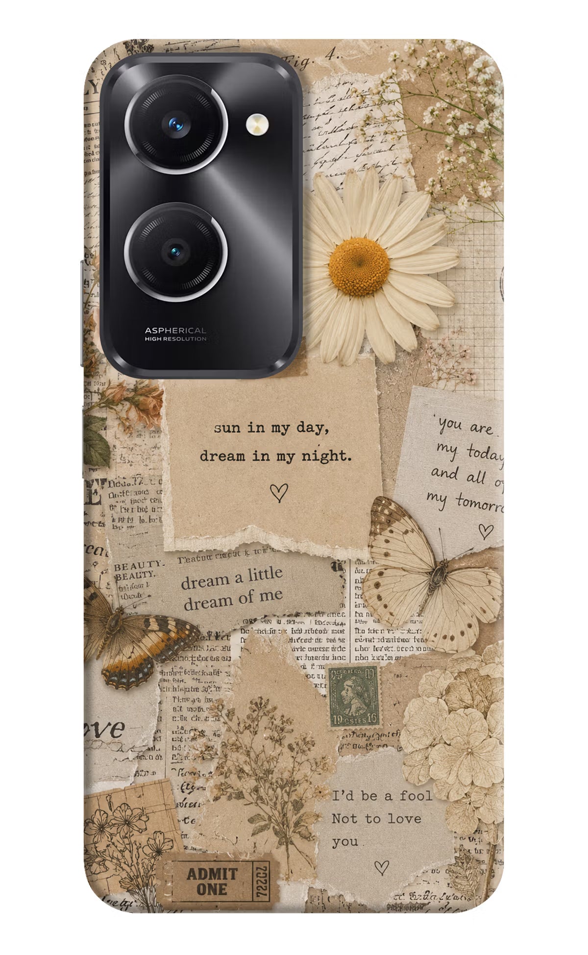 Vintage case Vivo T3 Lite 5G Back Cover
