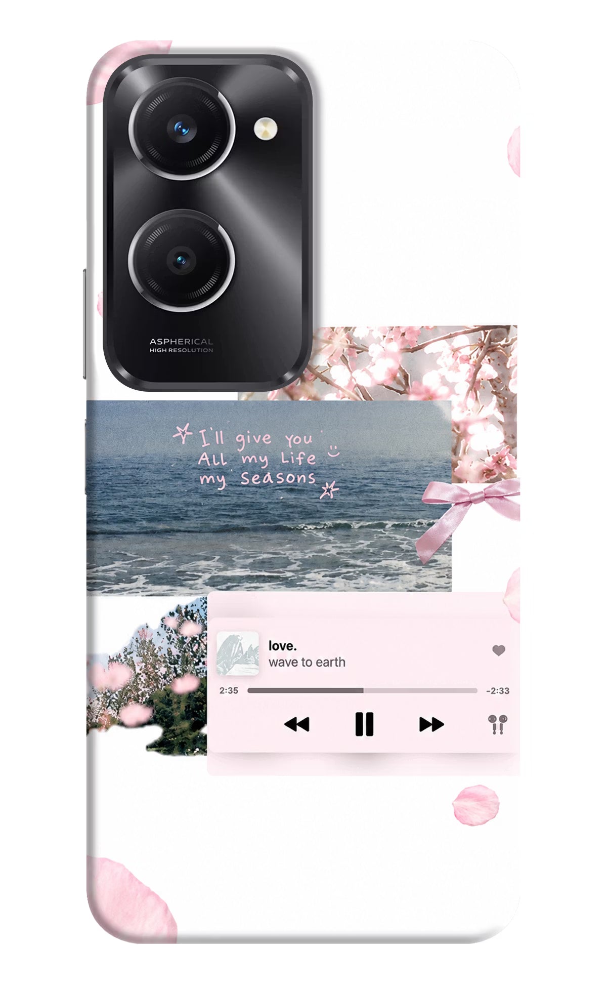 Wave to earth Vivo T3 Lite 5G Back Cover