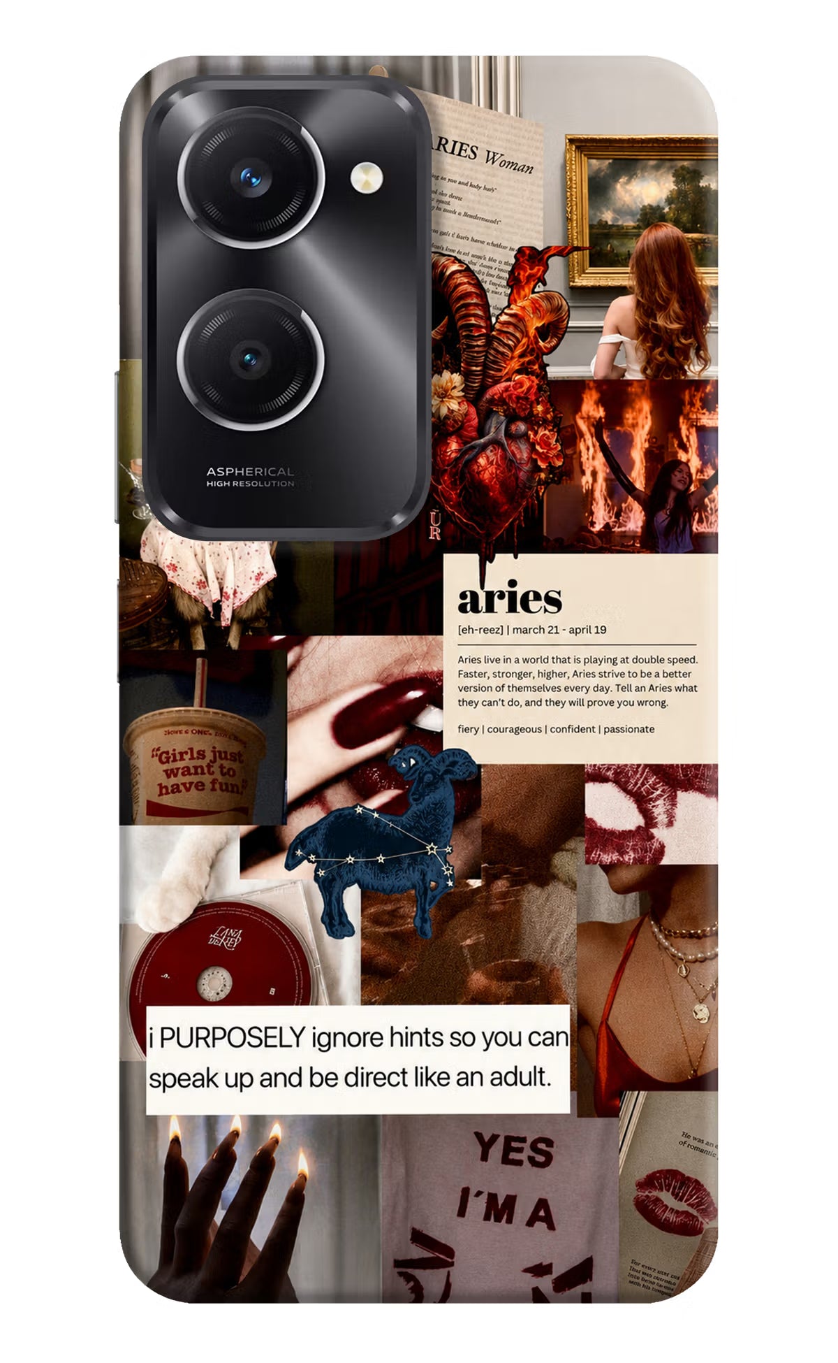 Zodiac Aries Vivo T3 Lite 5G Back Cover