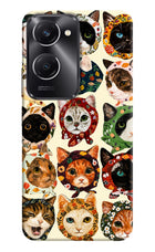 Cool Cat Vivo T3 Lite 5G Hard Case Back Cover by Casekaro
