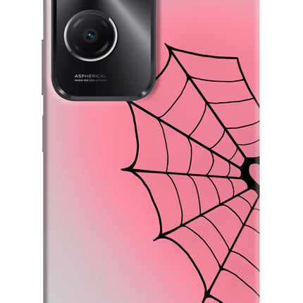 Pink Web Vivo T3 Lite 5G Hard Case Back Cover by Casekaro