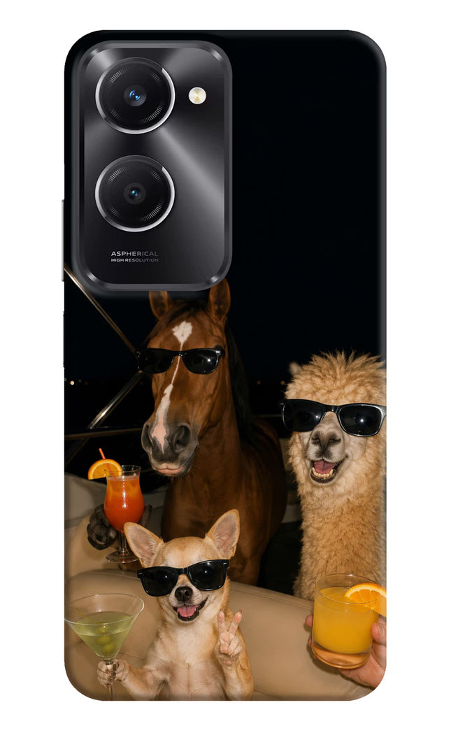 Party Squad Vivo T3 Lite 5G Hard Case Back Cover by Casekaro